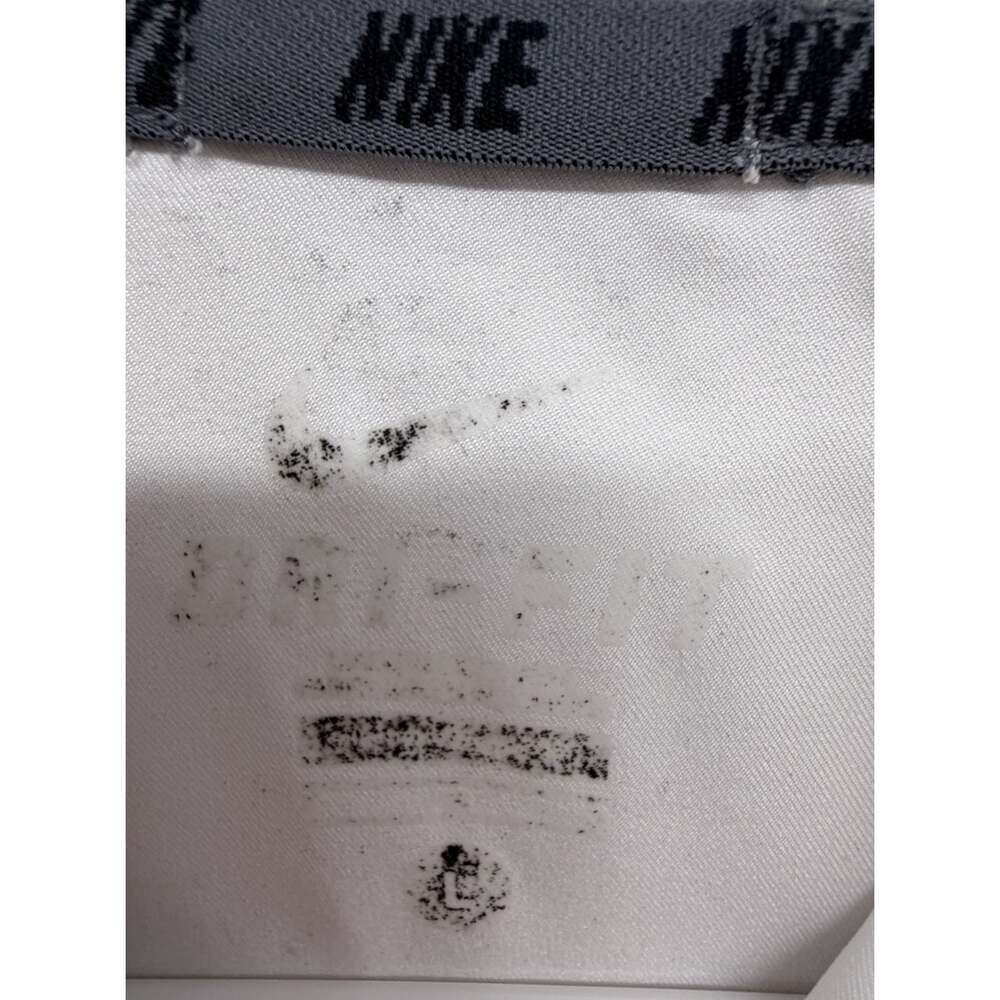 Nike Dri-FIT Mens Large Full Zip Running Jacket White Gray 404107-100 2012 - Picture 2 of 9